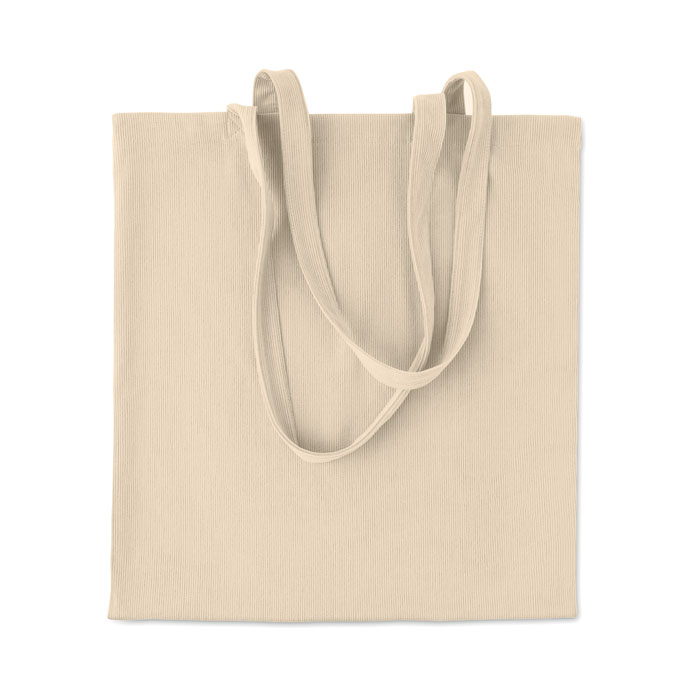 Corduroy shopping bag Beige item picture front