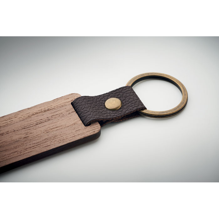 Key ring in walnut and PU Legno item detail picture