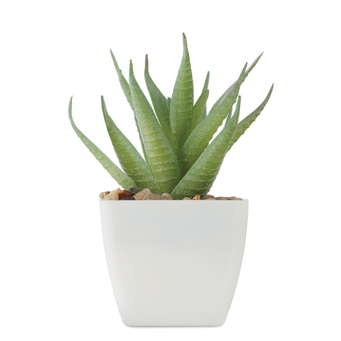 Mini pianta artificiale Bianco item picture back