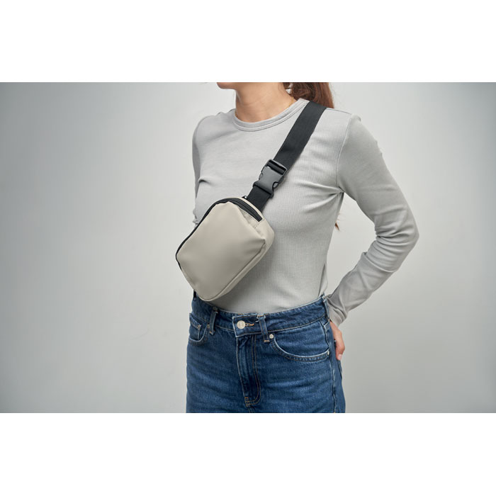 Waist bag in 210D polyester Bianco Sporco item picture 7