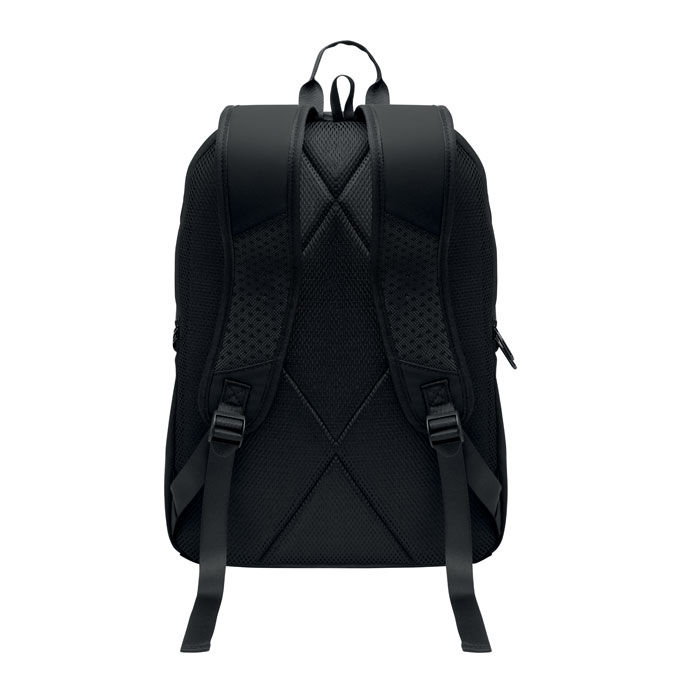 15" soft PU laptop backpack Nero item picture 6