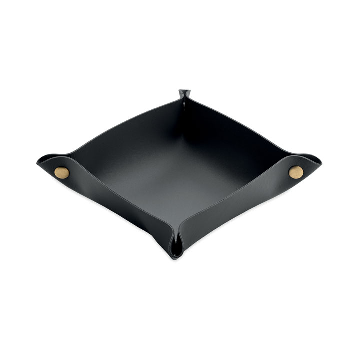Svuotatasche pieghevole in PU Nero item picture front