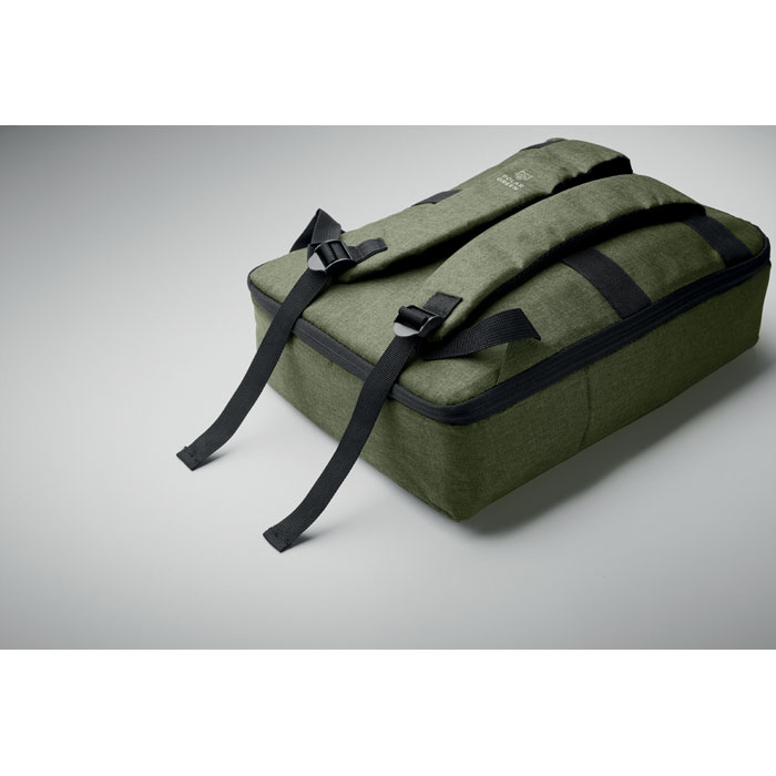 Zaino sottile per laptop Verde Militare item picture side