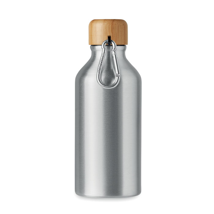 Bottiglia di alluminio 400 ml matt silver item picture side
