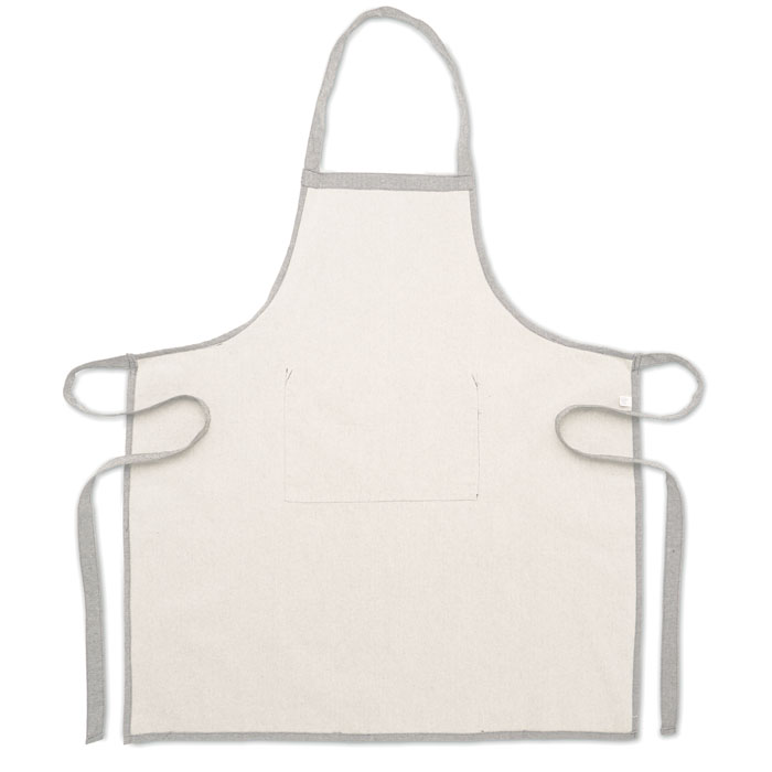 Grembiule da cucina in cotone rici Grigio item picture back