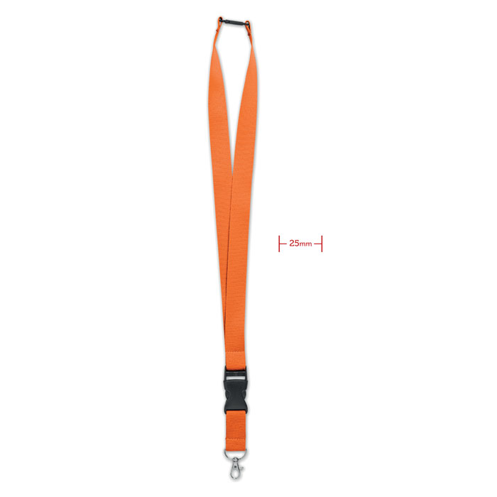 Lanyard with metal hook 25mm Arancio item picture front