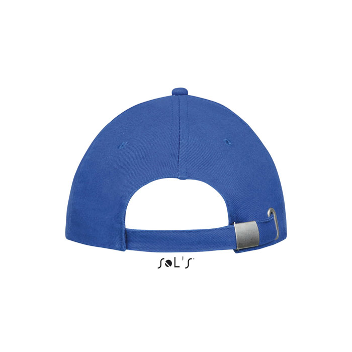 BUFFALO SIX PANEL CAP Royal/Neon Corail item picture back