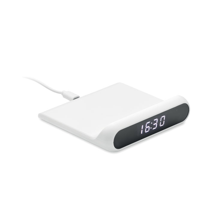 Caricabatterie e orologio a LED white item picture front
