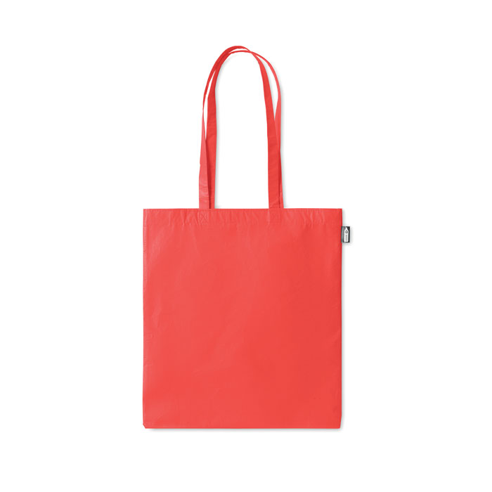 RPET non woven shopping bag red item picture back