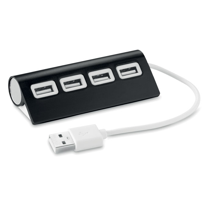Hub 4 porte USB black item picture front