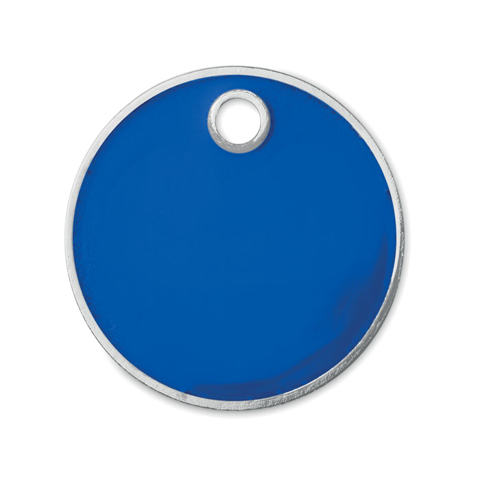 Key ring token (€uro token) Blu Royal item picture top
