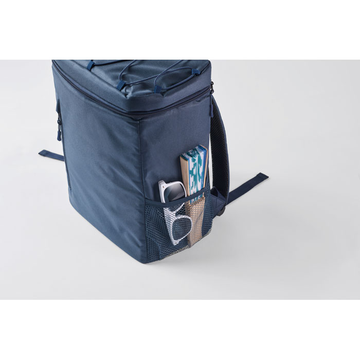 Cooler backpack in 600D RPET Blu item picture 3