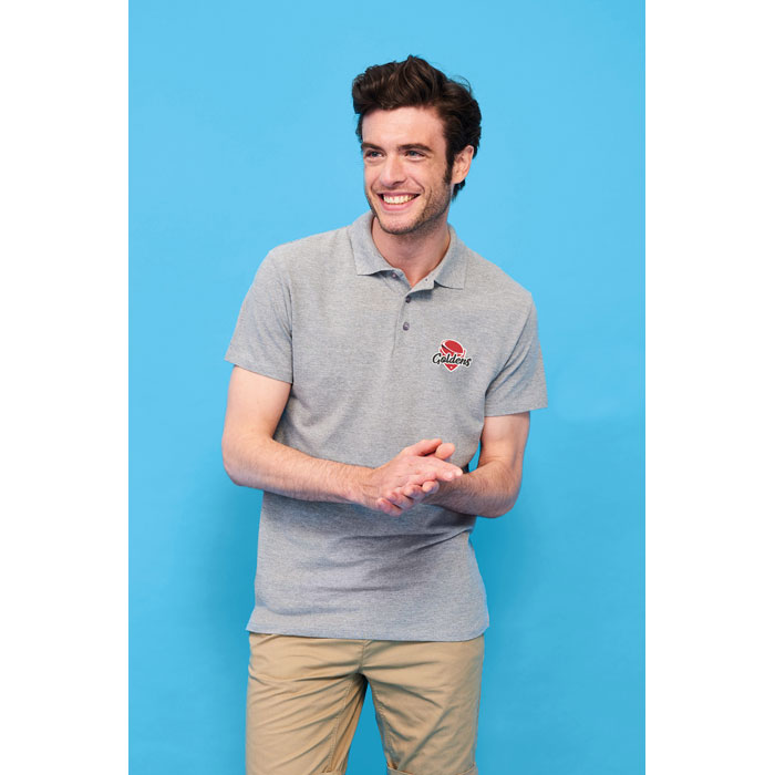 Polo PRIMAVERA II UOMO 210g Grigio Topo item picture printed