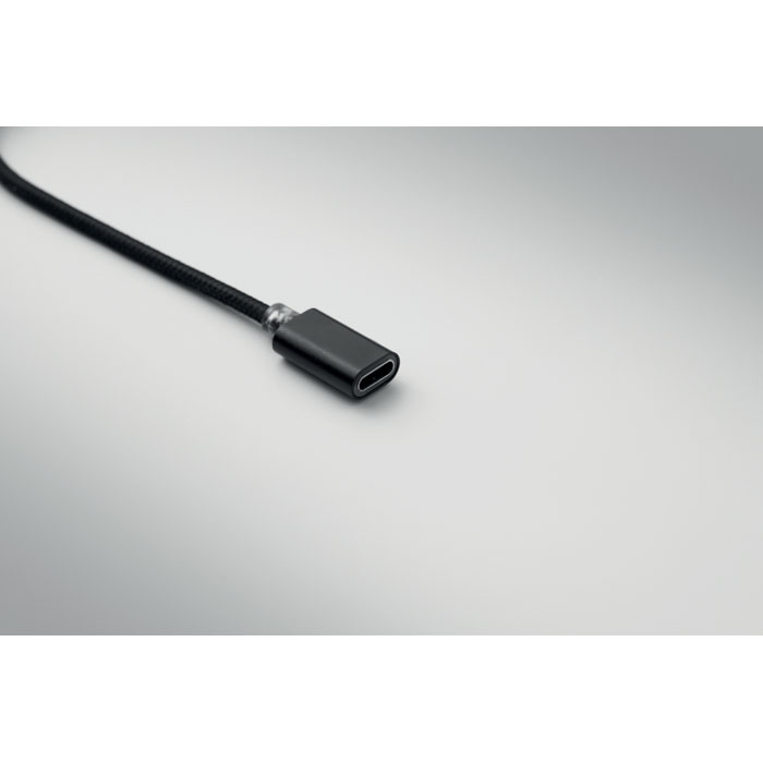 3-in-1 charging cable keyring Nero item picture 2