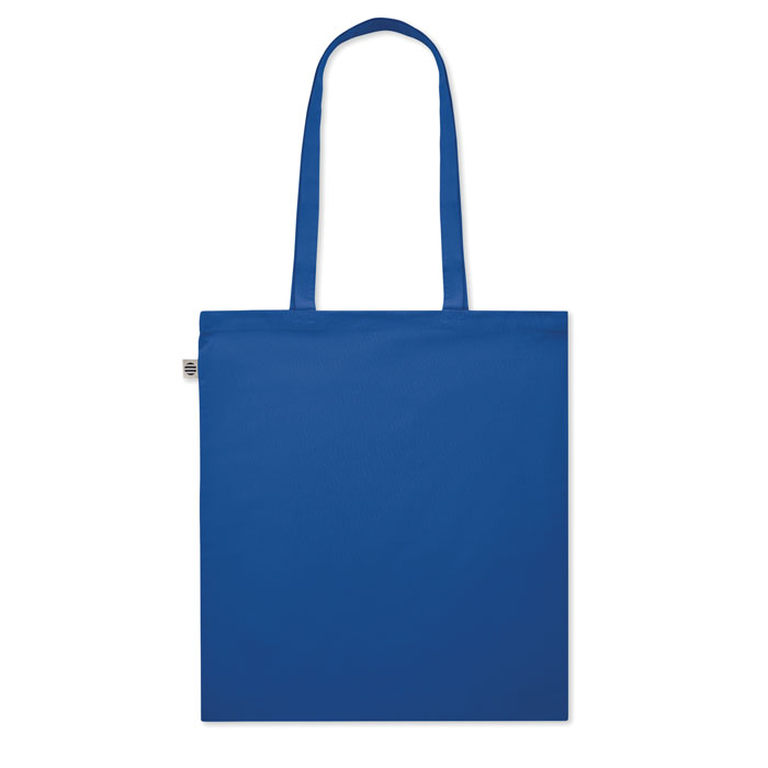 Organic Cotton shopping bag Blu Royal item picture back