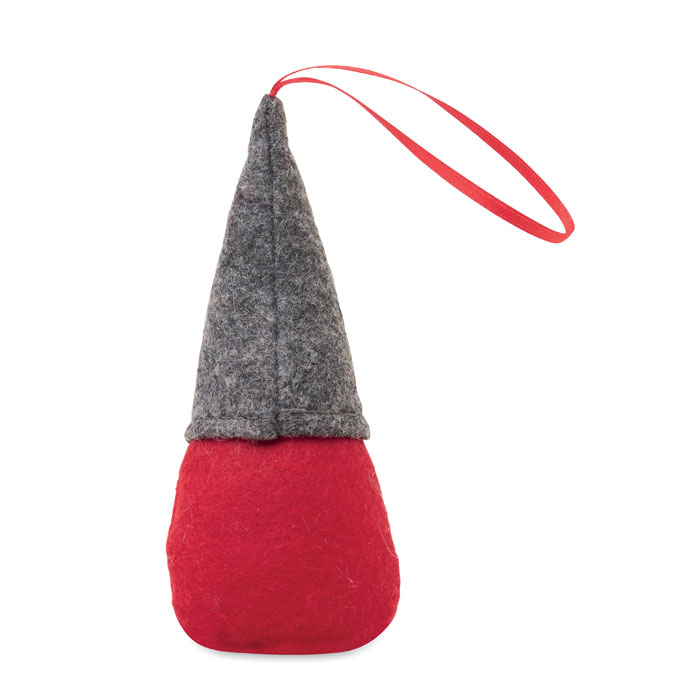 Felt gnome tree hanger Grigio item picture back