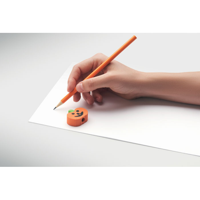 Matita di Halloween con gomma Arancio item picture 1