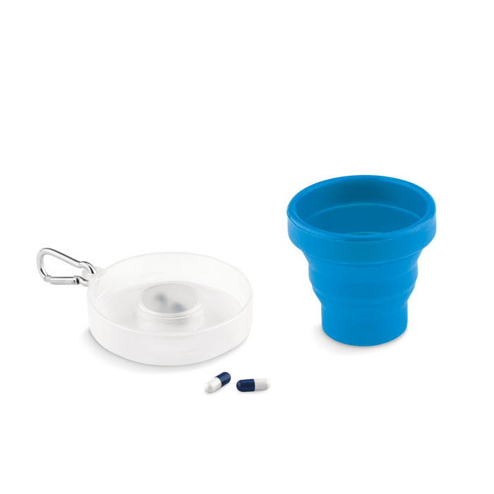 Silicone foldable cup Blu item picture front