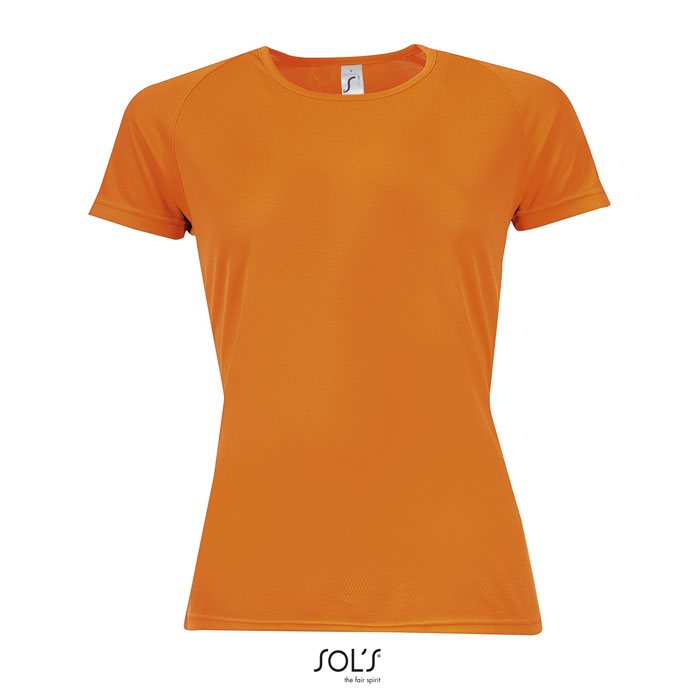 SPORTY WOMEN T-SHIRT  140g neon orange item picture front