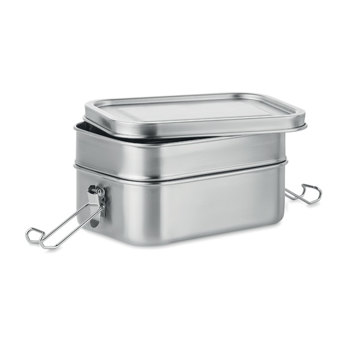 Stainless steel lunch box Argento Opaco item picture top