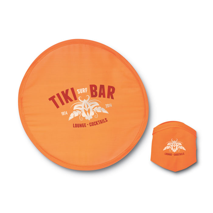 Foldable frisbee in pouch Arancio item picture printed