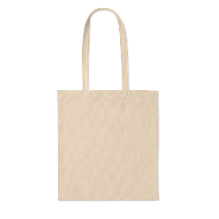 Corduroy shopping bag Beige item picture side
