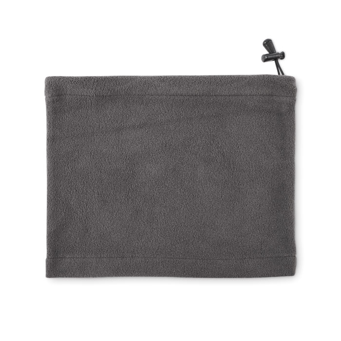 Berretto multiuso in pile Grigio Pietra item picture back