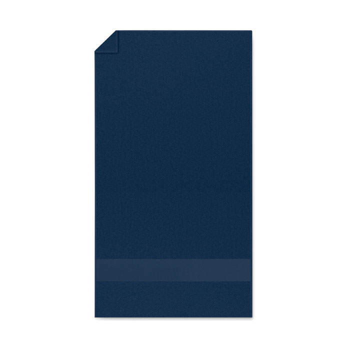 Telo in cotone organico 50x30cm Blu item picture open