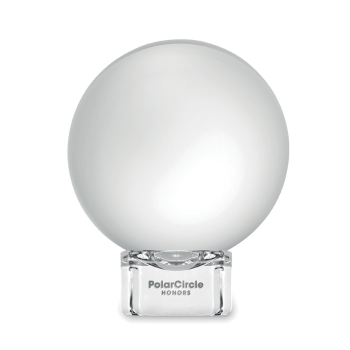 Glass round award Trasparente item picture printed