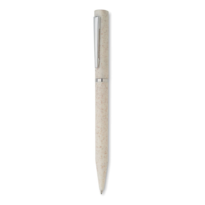 Wheat straw/ABS twist pen Beige item picture front