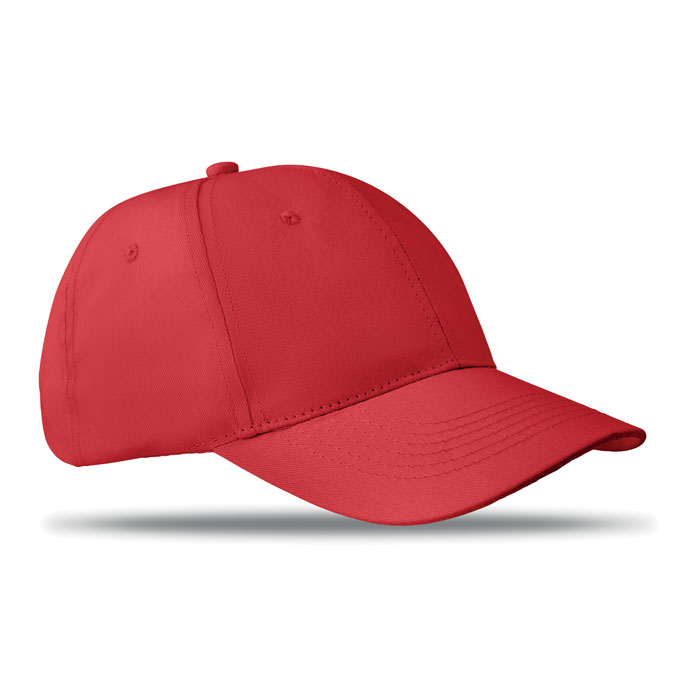 Cappellino da 6 pannelli red item picture front