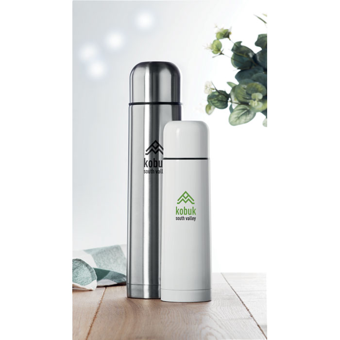 Thermos doppio strato 500ml Bianco item picture printed