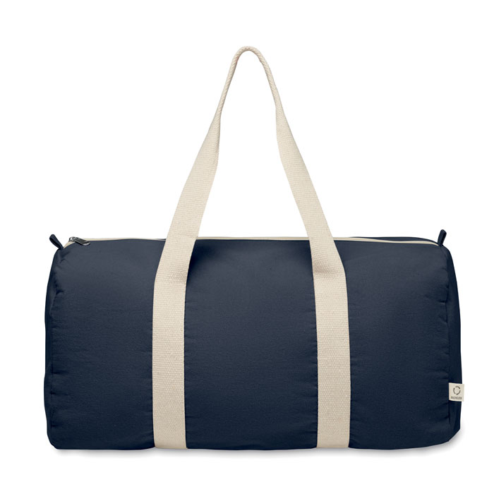 Recycled cotton sports bag Francese Navy item picture top