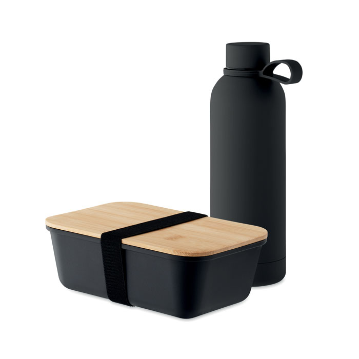 Lunch box bottle gift set Nero item picture front