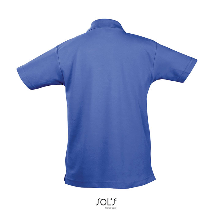 SUMMER II KIDS POLO 170g royal blue item picture back