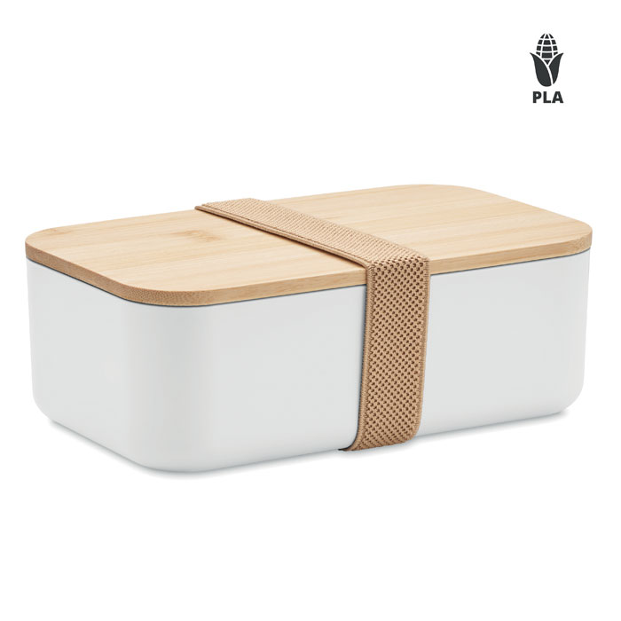 PLA corn lunch box 1000ml Bianco item picture front