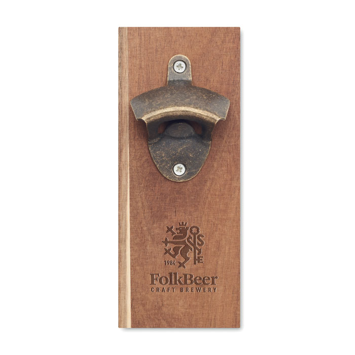 Wall mounted bottle opener Legno item picture printed