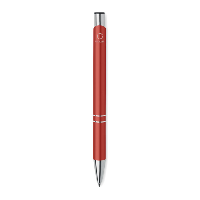 Recycled aluminium ball pen Rosso item picture top