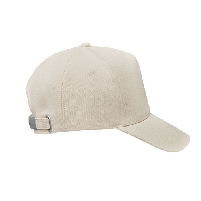 Organic cotton baseball cap Beige item picture side