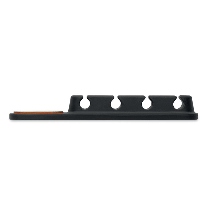 Organizzatore cavi in silicone Nero item picture back
