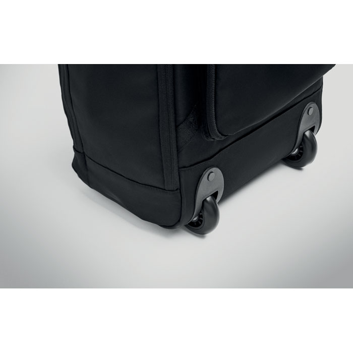 Backpack trolley in 290T RPET Nero item picture top