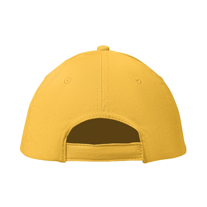 Cappellino da 6 pannelli Giallo item picture back