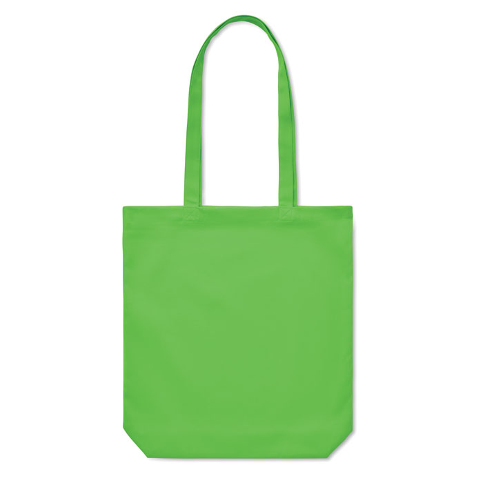 270 gr/m² Canvas shopping bag Lime item picture side