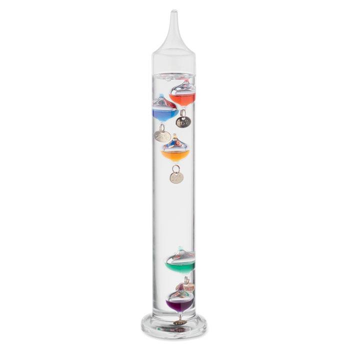 Galileo thermometer glass 28cm Trasparente item picture front