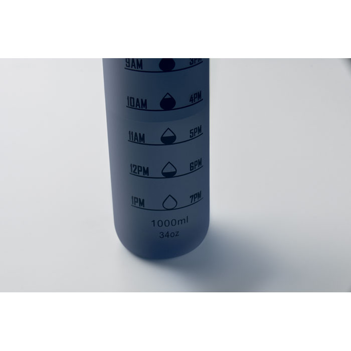 Sports water bottle RPET 1L Francese Navy item picture box