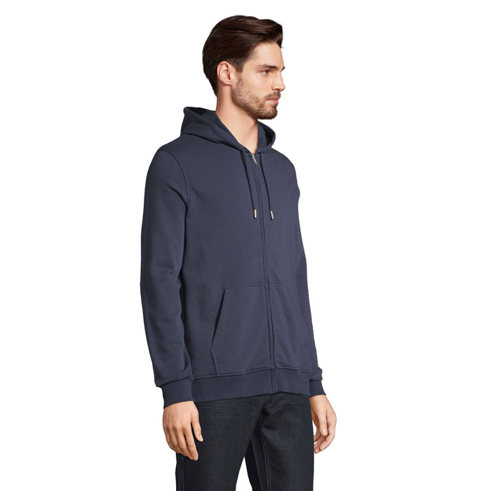 CALIPSO FULL ZIP HOODIE Blu Scuro Francese item picture side