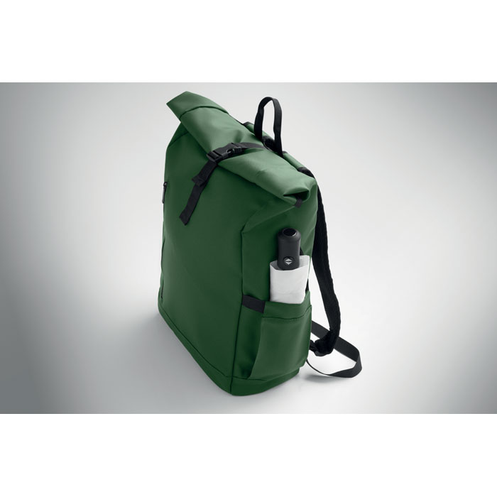 Zaino Rolltop per laptop 600D Verde Scuro item picture box