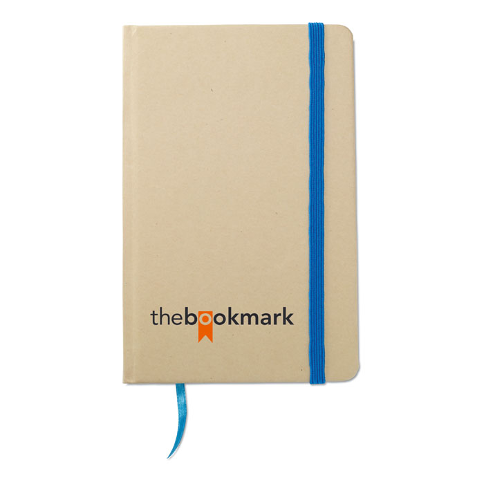 A6 recycled notebook 96 plain Blu item picture printed