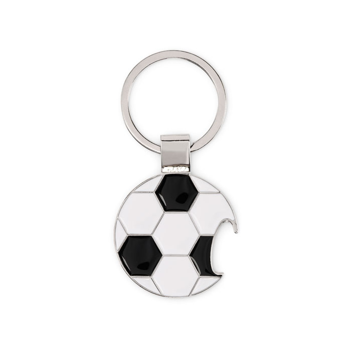 Portachiavi palla da calcio Bianco/Nero item picture back