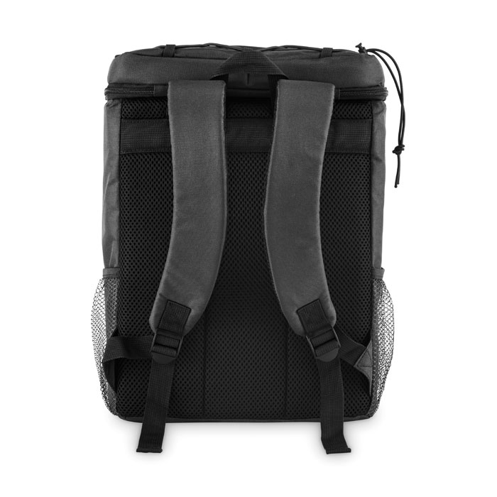Cooler backpack in 600D RPET Nero item picture top